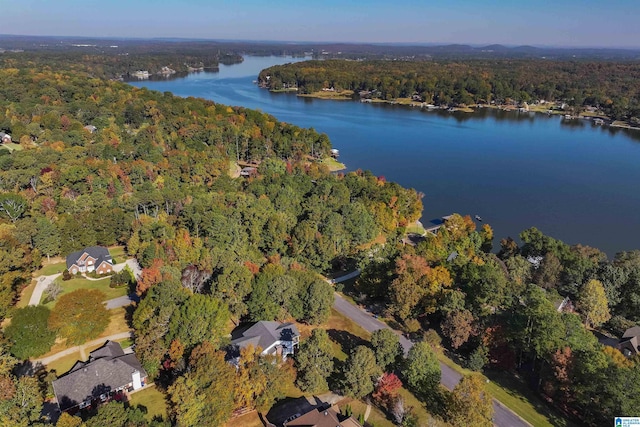 130 Eagle Pointe Way, Pell City, AL 35128 - aerial view of property's location with a heavily wooded area and a large body of water