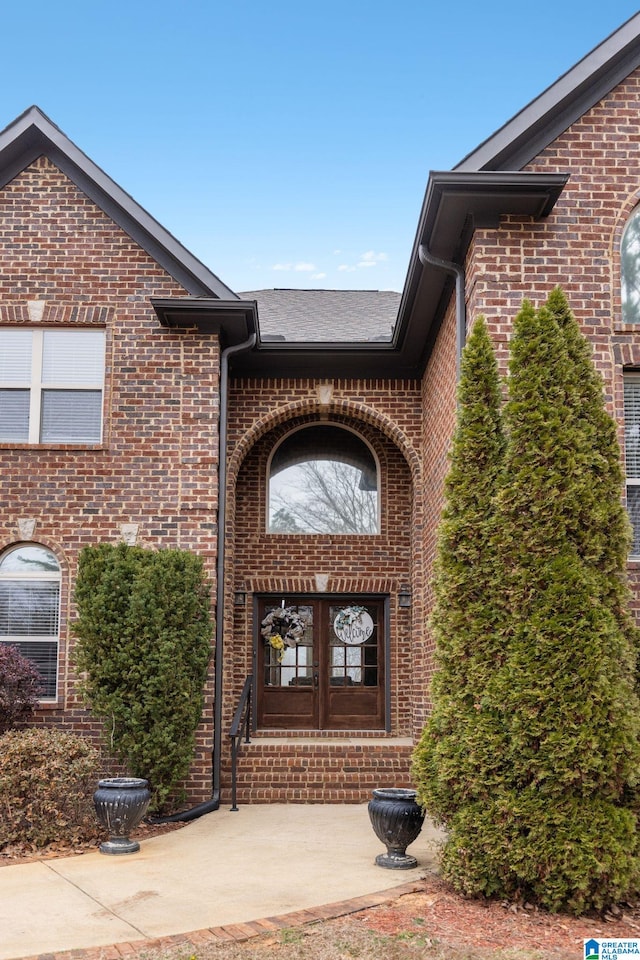 130 Eagle Pointe Way, Pell City, AL 35128 - property entrance with brick siding and french doors