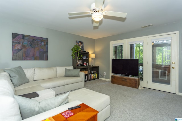 307 N Lake Rd, Hoover, AL 35242 - carpeted living area with ceiling fan and baseboards