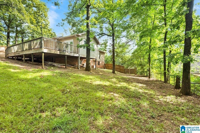 1361 Dearing Downs Cir, Helena, AL 35080 - view of yard featuring a deck