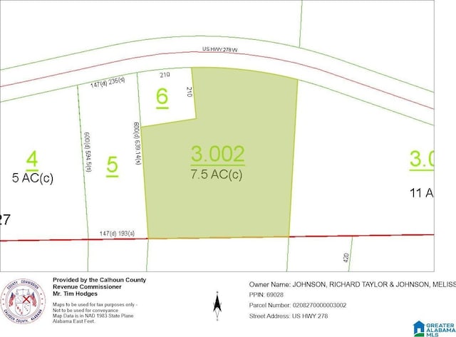7.5ACRES US Highway 278 Unit 0, Piedmont, AL 36272
