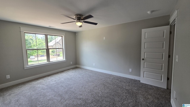 1077 Grande View Pass, Alabaster, AL 35114 - carpeted empty room with a ceiling fan, baseboards, and a smoke detector