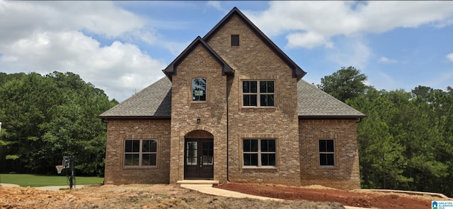 1077 Grande View Pass, Alabaster, AL 35114 - view of front of house featuring brick siding and roof with shingles