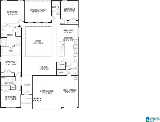 645 Fish Camp Rd, Chelsea, AL 35043 - floor plan / room layout