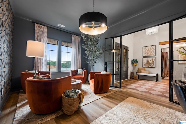 1761 Gable Way, Hoover, AL 35244 - living area featuring wood finished floors
