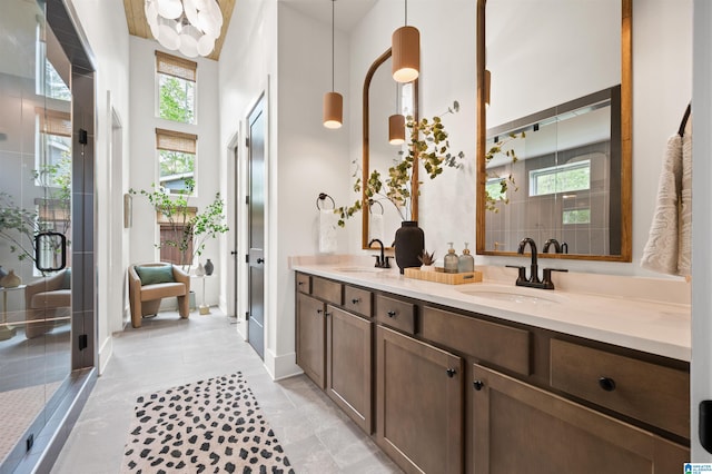 1761 Gable Way, Hoover, AL 35244 - bathroom with double vanity and a shower stall