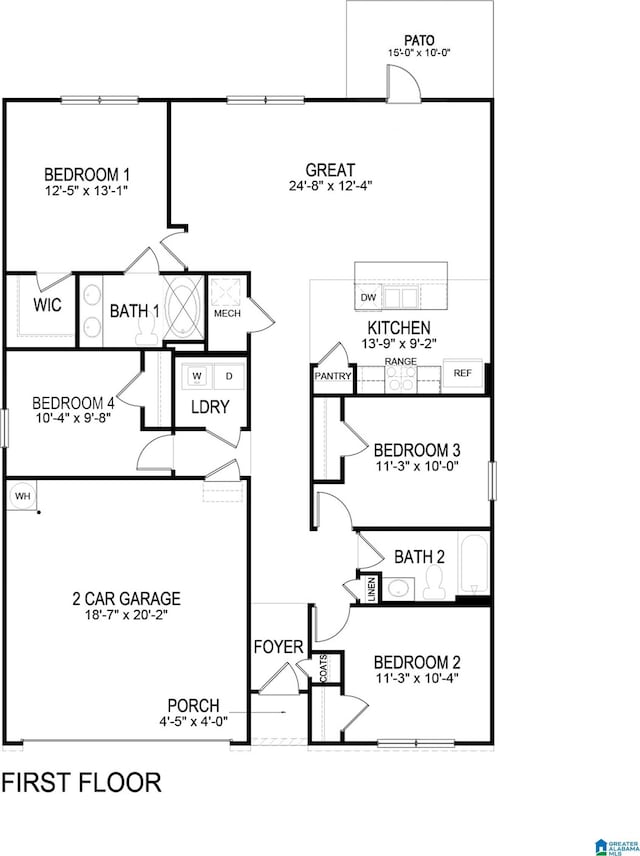 4925 Newbridge Blvd, Mccalla, AL 35022 - property floor plan