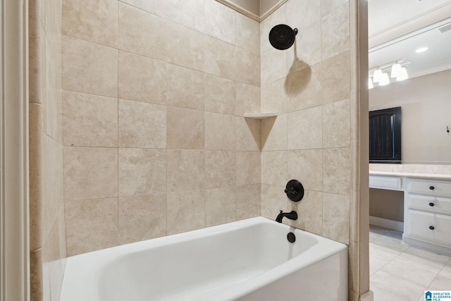 2821 Shook Hill Cir, Mountain Brook, AL 35223 - bathroom featuring vanity and shower / washtub combination