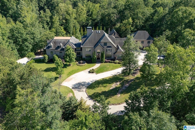 2821 Shook Hill Cir, Mountain Brook, AL 35223 - aerial view of property's location with a forest