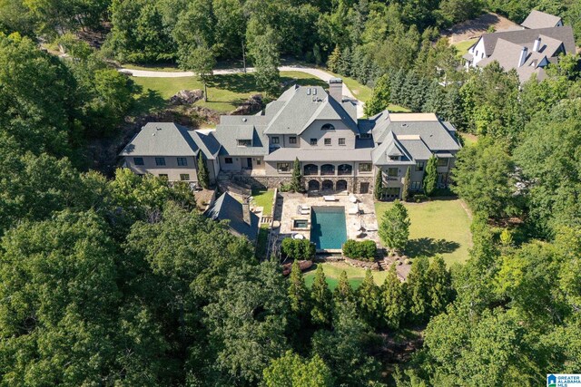 2821 Shook Hill Cir, Mountain Brook, AL 35223 - view of property location featuring a pool and a forest