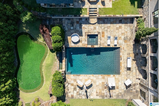 2821 Shook Hill Cir, Mountain Brook, AL 35223 - view of subject property with a pool