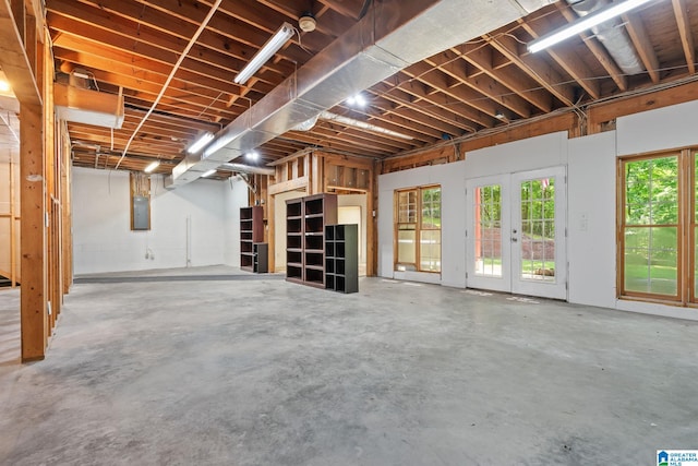 2100 Southwinds Cir, Hoover, AL 35244 - below grade area featuring electric panel and french doors