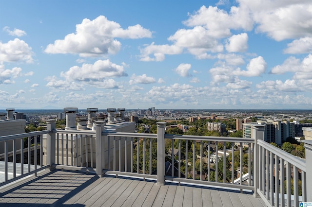 2600 Arlington Ave Unit 80, Birmingham, AL 35205 - wooden terrace featuring a city view