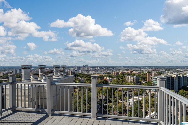 2600 Arlington Ave Unit 80, Birmingham, AL 35205 - wooden terrace with a view of city