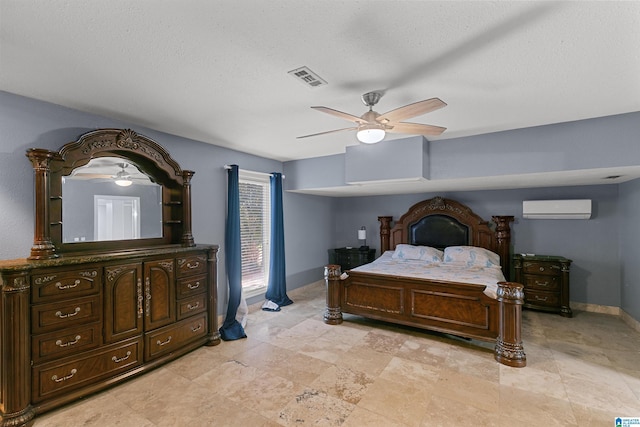 200 Asphodel Dr, Dothan, AL 36303 - bedroom with an AC wall unit and ceiling fan