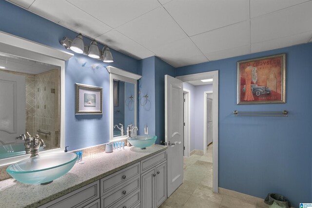 200 Asphodel Dr, Dothan, AL 36303 - bathroom featuring double vanity and tile patterned flooring