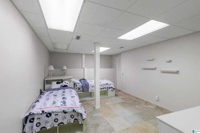 200 Asphodel Dr, Dothan, AL 36303 - bedroom with light stone finish flooring and a paneled ceiling