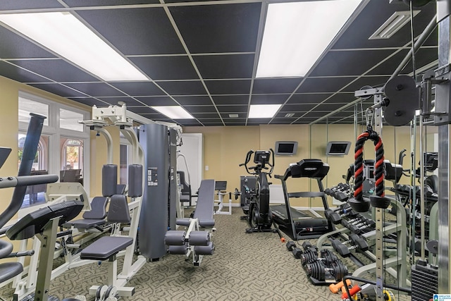 200 Asphodel Dr, Dothan, AL 36303 - exercise room featuring carpet flooring