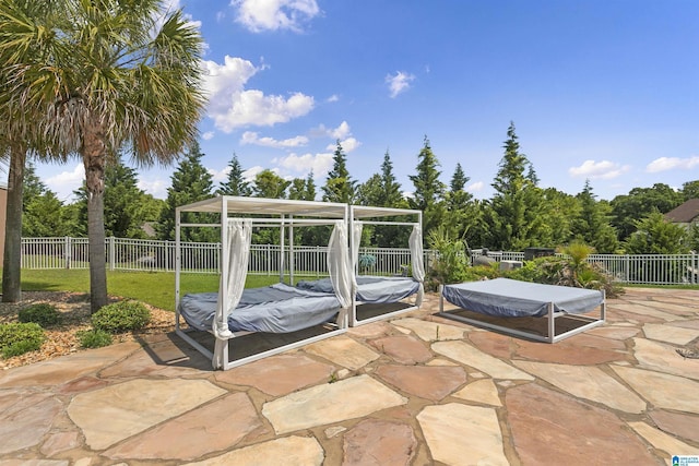 200 Asphodel Dr, Dothan, AL 36303 - fenced backyard featuring a patio and a carport
