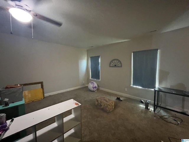796 Michelle Mnr, Montevallo, AL 35115 - carpeted spare room featuring ceiling fan and baseboards