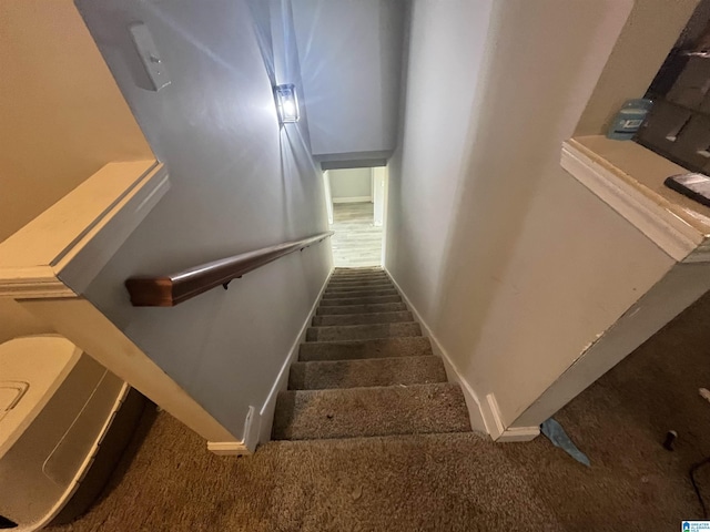 796 Michelle Mnr, Montevallo, AL 35115 - stairs featuring carpet and baseboards