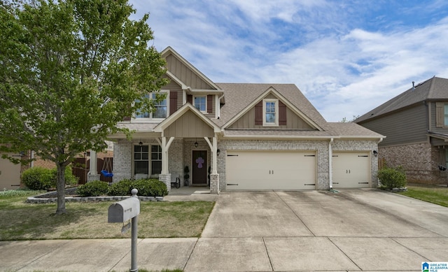1037 Norman Way, Birmingham, AL 35242 - craftsman house with board and batten siding, driveway, brick siding, and a garage