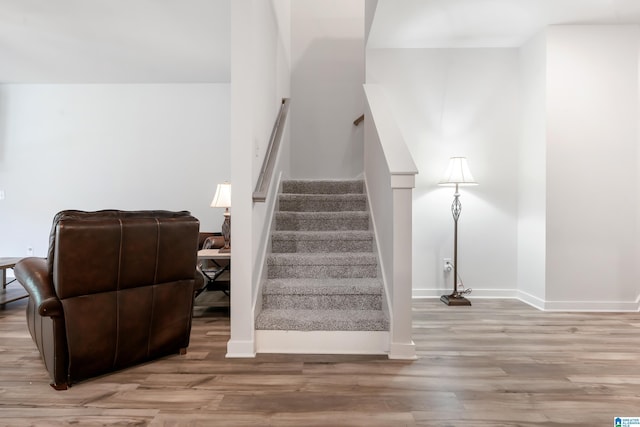 119 Polo Downs, Chelsea, AL 35043 - staircase featuring wood finished floors and baseboards