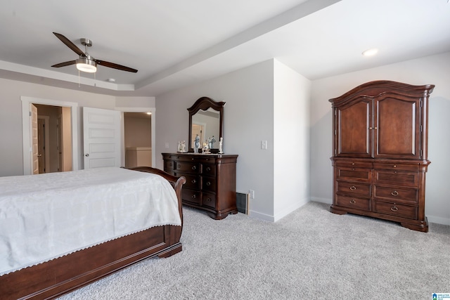119 Polo Downs, Chelsea, AL 35043 - bedroom featuring light colored carpet, baseboards, ceiling fan, and recessed lighting