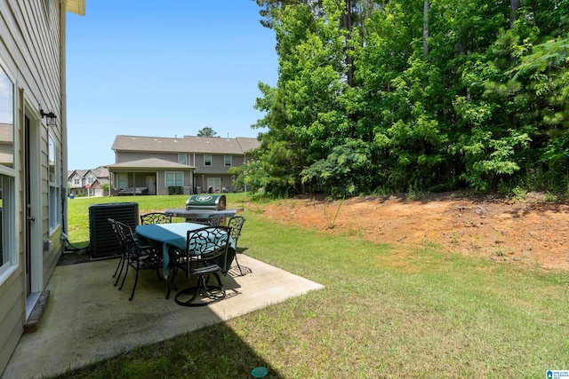 119 Polo Downs, Chelsea, AL 35043 - view of grassy yard with a patio and central air condition unit
