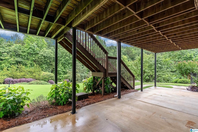 5265 Lake Crest Cir, Hoover, AL 35226 - view of patio / terrace featuring stairs