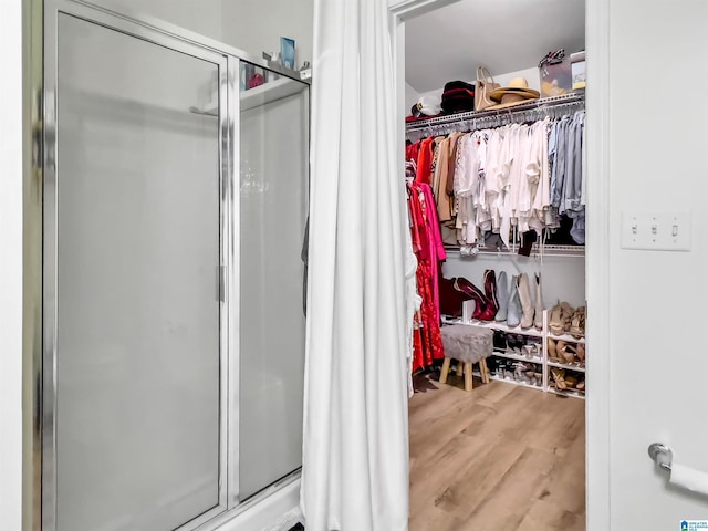 156 Brook Highland Cv, Birmingham, AL 35242 - walk in closet with wood finished floors