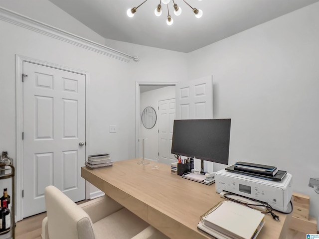 156 Brook Highland Cv, Birmingham, AL 35242 - office space featuring a chandelier