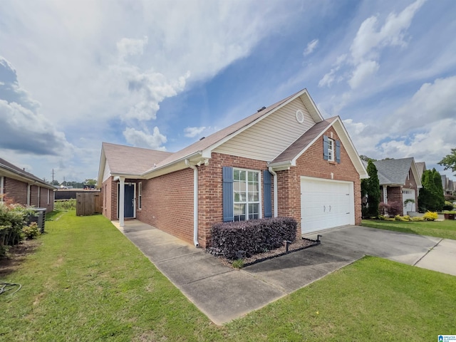 156 Brook Highland Cv, Birmingham, AL 35242 - view of home's exterior with concrete driveway, brick siding, and an attached garage