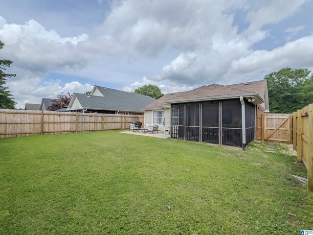 156 Brook Highland Cv, Birmingham, AL 35242 - view of yard with a patio and a sunroom