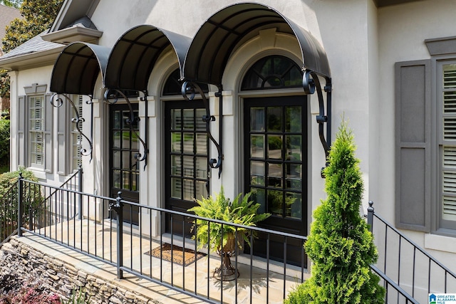 2300 Ridge Trl, Birmingham, AL 35242 - doorway to property with stucco siding