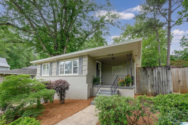 1718 Windsor Blvd, Homewood, AL 35209 - view of front of house with brick siding and a porch