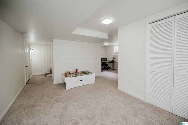 1718 Windsor Blvd, Homewood, AL 35209 - game room featuring carpet flooring, an office area, and baseboards