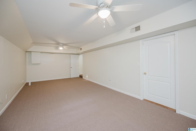 822 Boulder Ridge Cir, Hoover, AL 35244 - unfurnished bedroom featuring light carpet, baseboards, and ceiling fan