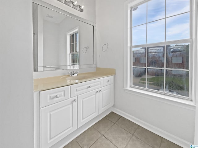 450 Bentmoor Way, Helena, AL 35080 - bathroom featuring tile patterned floors, vanity, and baseboards