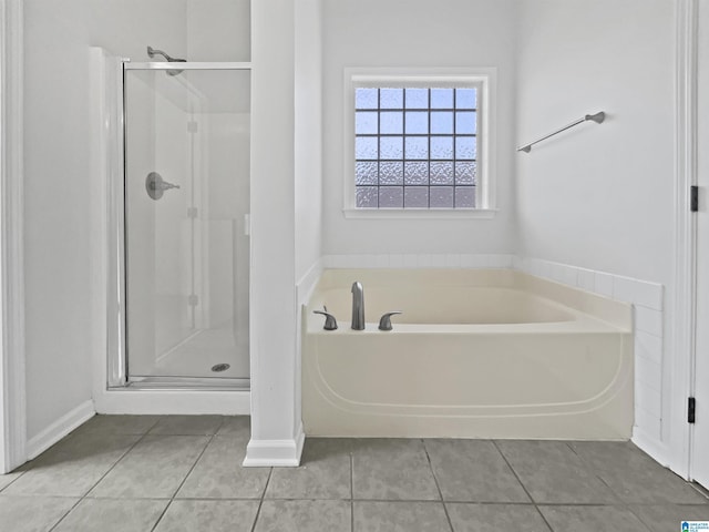 450 Bentmoor Way, Helena, AL 35080 - bathroom with tile patterned flooring, a shower stall, and a bath
