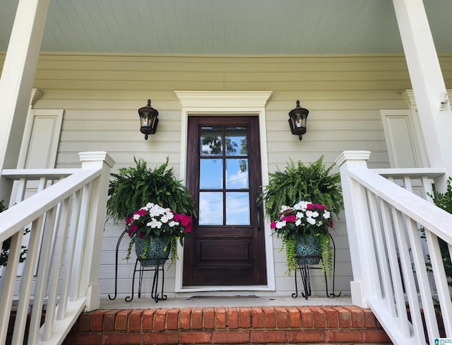 100 Redwood Dr, Trussville, AL 35173 - doorway to property featuring covered porch