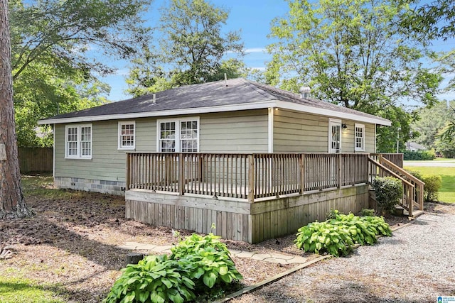 1693 4th Ave N, Clanton, AL 35045 - back of house with a wooden deck