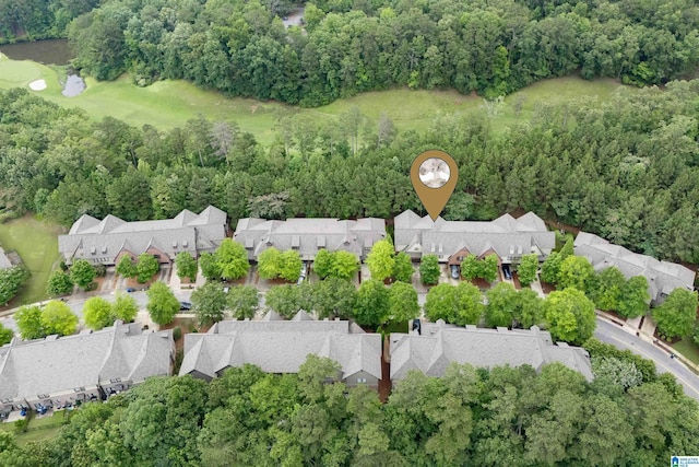 1033 Inverness Cove Way, Hoover, AL 35242 - aerial perspective of suburban area with a local golf course