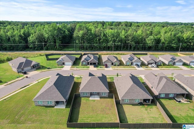 27281 Mckenna Dr, Athens, AL 35613 - aerial perspective of suburban area featuring a forest