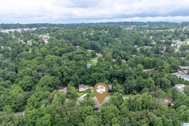 1355 Starcross Dr, Vestavia Hills, AL 35216 - aerial view of a heavily wooded area