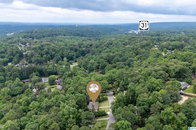1355 Starcross Dr, Vestavia Hills, AL 35216 - bird's eye view of a forest