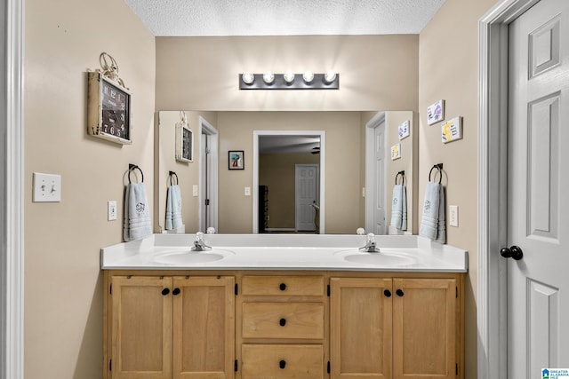 246 Park Place Way, Alabaster, AL 35007 - full bath featuring double vanity and a textured ceiling