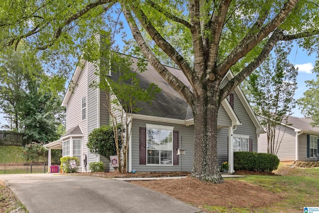 246 Park Place Way, Alabaster, AL 35007 - view of front of home with a chimney and roof with shingles