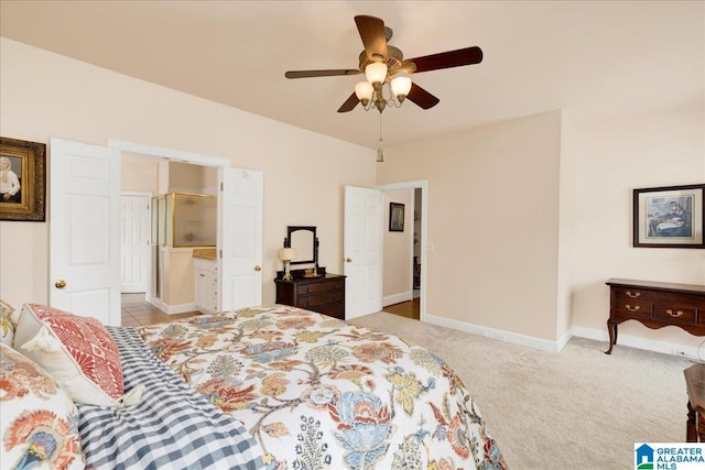 1222 Eagle Park Rd, Birmingham, AL 35242 - bedroom featuring carpet, a ceiling fan, and baseboards
