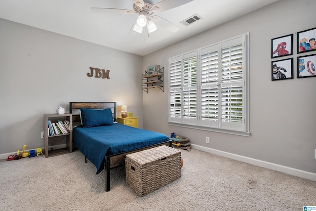 208 Maple Trce, Hoover, AL 35244 - carpeted bedroom with baseboards and a ceiling fan